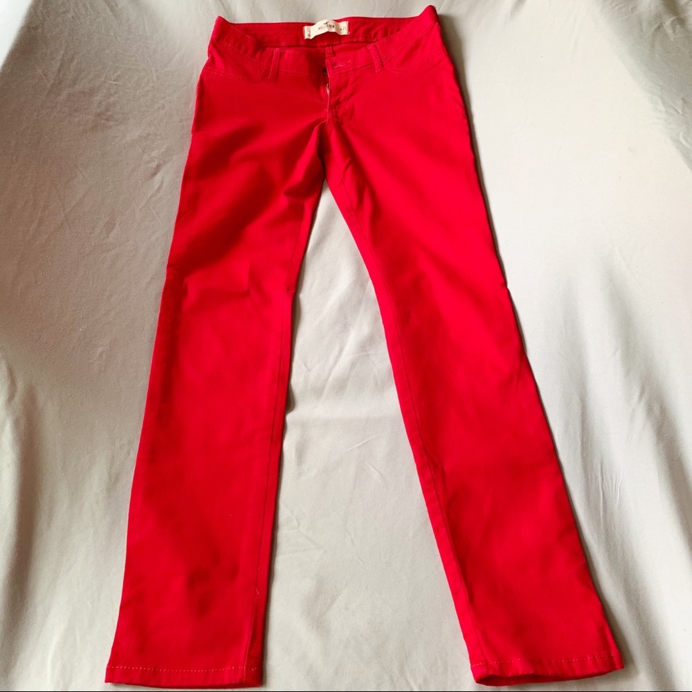 Hollister Co. Skinny Jeans Bright Red - Size 1/25W